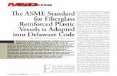 The ASME Standard for Fiberglass Reinforced Plastic Vessels is ...
