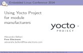 Using Yocto Project for modules manufacturers