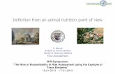 Definition from an animal nutrition point of view - Präsentation vom ...