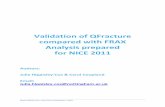A Validation of QFracture vs FRAX for NICE 2011