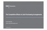 The Competitive Effects of Joint Purchasing Arrangements