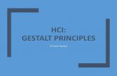 HCI: GESTALT PRINCIPLES