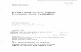 NASA Lewis Stirling Engine Computer Code Evaluation