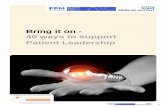 Bring it on – 40 ways to support Patient Leadership – FINAL PDF ...