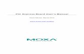 PCI Express Board User's Manual - Moxa
