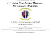 (U) Joint Non-Lethal Weapons Directorate (JNLWD)