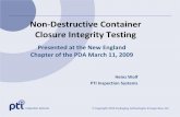 Non-Destructive Container Closure Integrity Testing