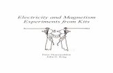 Electricity and Magnetism Experiments from Kits