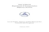 Local Public Agency (LPA) Manual for Federal Aid Program