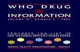 WHO Drug Information Vol. 21, No. 4, 2007