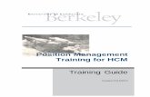 Position Management Training for HCM Training Guide