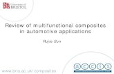 Review of multifunctional composites in automotive applications