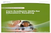 Core Academic Skills for Educators: Reading (5712)
