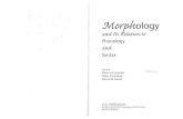 Page 1 JMo/p/tology and Its Kelation to .-- Phonology and Syntax ...