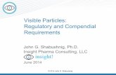 Visible Particles: Regulatory and Compendial Requirements