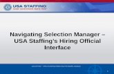 Navigating Selection Manager – USA Staffing's Hiring Official Interface