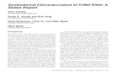 Geotechnical Characterization of TriNet Sites: A Status Report