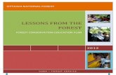 Lessons from the Forest-Forest Conservation Education Plan
