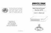 User's Manual PRO Rack/Tower Series UPS