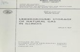 Underground storage of natural gas in Illinois