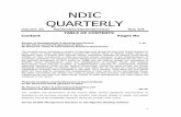 NDIC Quarterly September December 2010