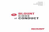 BLOUNT of CONDUCT CODE