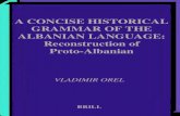 A CONCISE HISTORICAL GRAMMAR OF THE ALBANIAN ...