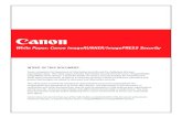 Canon imageRUNNER/ imagePRESS Security White Paper
