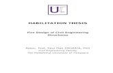 HABILITATION THESIS Fire Design of Civil Engineering Structures