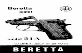 Beretta 21A Bobcat User Manual