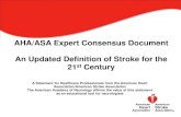 AHA/ASA Expert Consensus Document An Updated Definition of ...