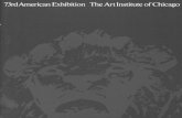73rd American Exhibition The Artlnstitute ofChicago'