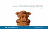 For the Global Good: India's Developing International Role pdf