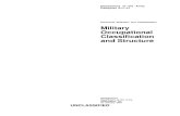 Military Occupational Classification and Structure