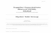 Supplier Expectations Manual (SEM), Global Hyster-Yale Group