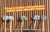 Domestic Workers, what you should know