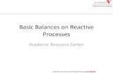 Basic Balances on Reactive Processes