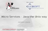 Micro Services – Java the Unix way