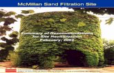 McMillan Sand Filtration Site