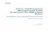 Cisco TelePresence Management Suite Extension for IBM Lotus ...