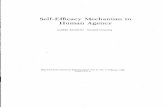 Self-efficacy mechanism in human agency