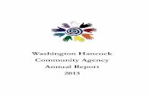 Washington Hancock Community Agency Annual Report 2013