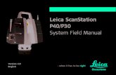 Leica ScanStation P40/P30 Laser Scanner Field Manual PDF