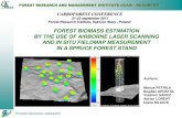 Forest biomass estimation by the use of airborne laser scanning and in