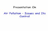 PPT on Air Pollution and Dust Control presented in the meeting held ...