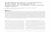 Rethinking Reading Comprehension Instruction: A Comparison of ...
