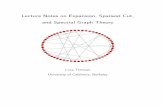 Lecture Notes on Expansion, Sparsest Cut, and Spectral Graph Theory