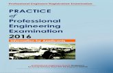 Practice of Professional Engineering Examination 2016