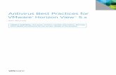 Antivirus Best Practices for VMware Horizon View 5.x