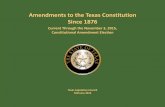 Amendments to the Constitution Since 1876